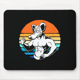 Mousepad Gym Lover Retro Gym Rat