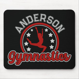 Mousepad Gymnastics ADD NAME Gymnast Vault Floor Athlett