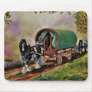 Mousepad Gypsy Vanner cavalo irlandês Caravan