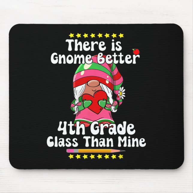 Mousepad Há Gnome Melhor 4ª Série Cl Hippie Valentin (Frente)
