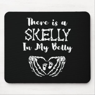 Mousepad Há Um Esqueleto Na Minha Barriga Halloween M