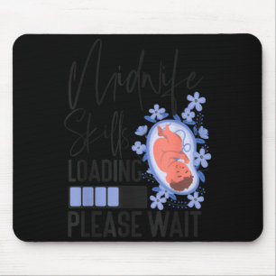 Mousepad Habilidades de Parteira Enfermeira Parteira Estuda
