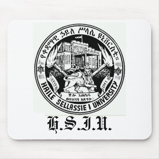 Mousepad Haile Selassie mim tapete do rato da universidade (Frente)