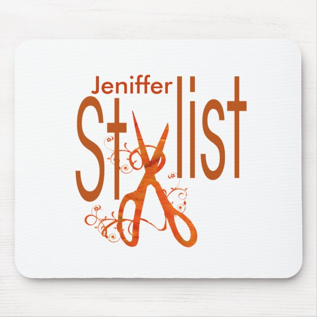 Mousepad Hair Stylist Salon Spa Elegante Stylist Design (Frente)