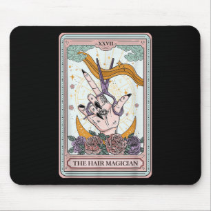 Mousepad Hairstylist Tarot Card Gothic Hairdresser Salon Ha