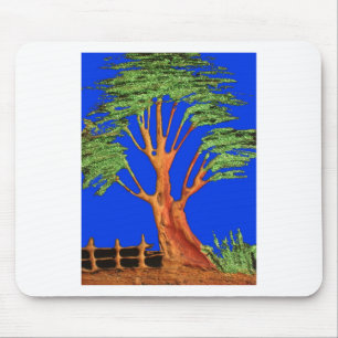 Mousepad Hakuna Matata Eco-Acacia Verde Azul Tree.