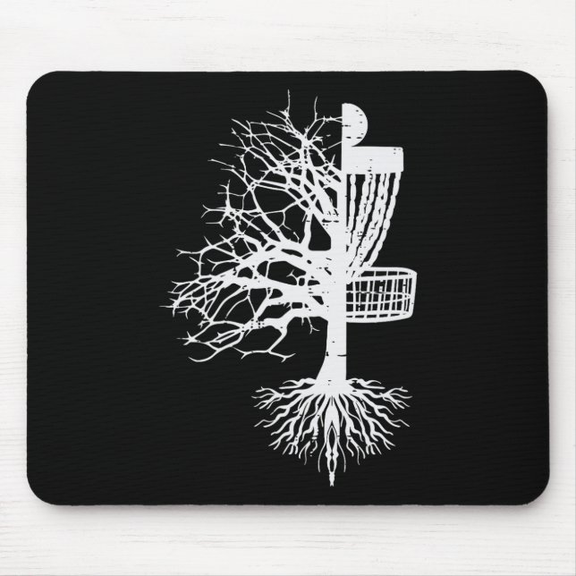 Mousepad Half Disc Golf Sket Tree Funny Frisbee Frolf Men W (Frente)