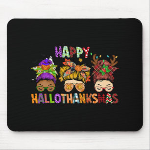 Mousepad Hallothanksmas Mensageiro de Bun Halloween Dia de
