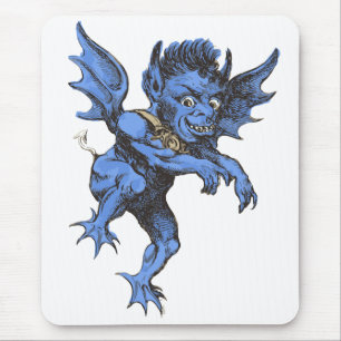 Mousepad Halloween Antigo, Gárgula Demônio Maligno Assustad