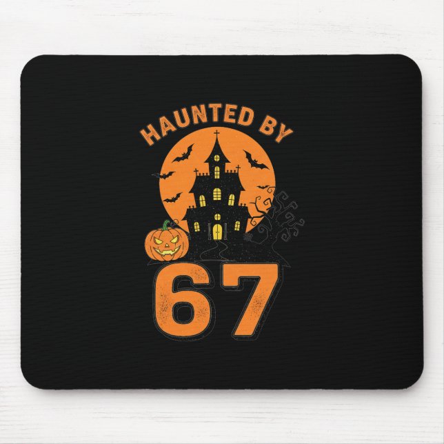 Mousepad Halloween Assombrado 67 Seis Sete Meme 1 (1)  (Frente)