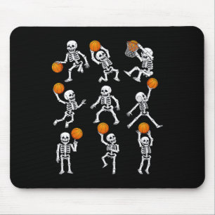 Mousepad Halloween Basball Skeletons Dunbble Boy