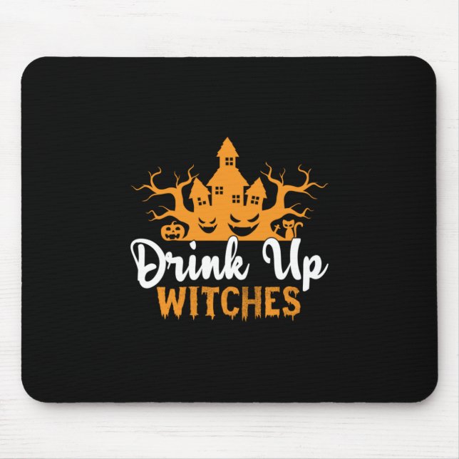 Mousepad Halloween Bebe Bruxas Aniversário (Frente)