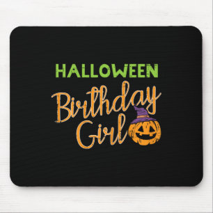 Mousepad Halloween Birthday Girl Bday Figurume Meninas Para