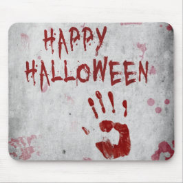 Mousepad Halloween Bloody Handprint