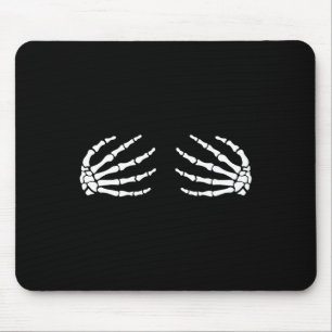 Mousepad Halloween Boo Skeleton Mãos Figurino De Diversão D