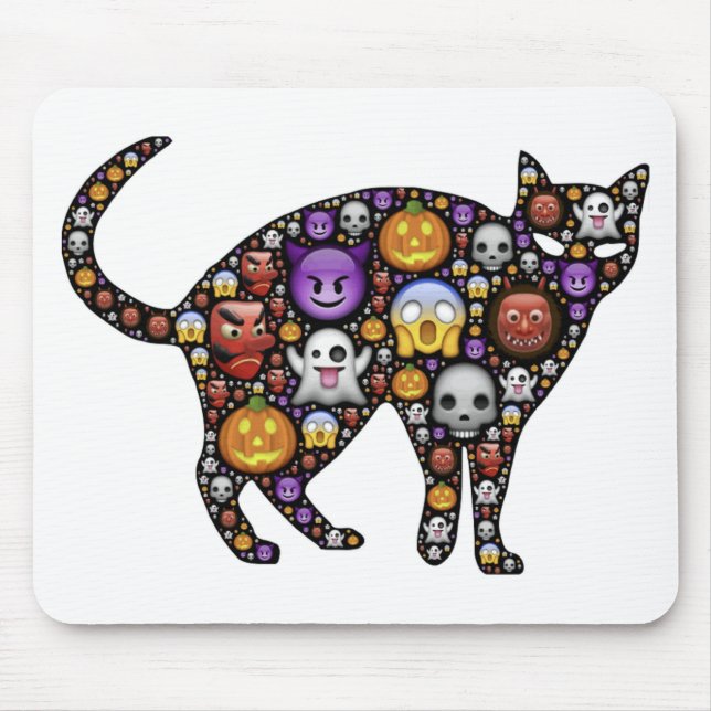 MOUSEPAD HALLOWEEN CAT (Frente)