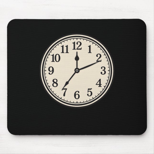 Mousepad Halloween Clock Costume Funny Diy Easy Halloween C (Frente)