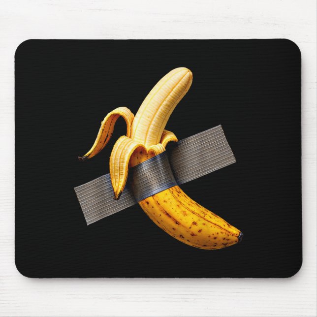 Mousepad Halloween Costume Peeled Banana Funny Duct Tape Ba (Frente)