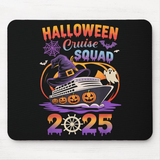 Mousepad Halloween Cruise Squad 2025 Matching Cruising Crew (Frente)