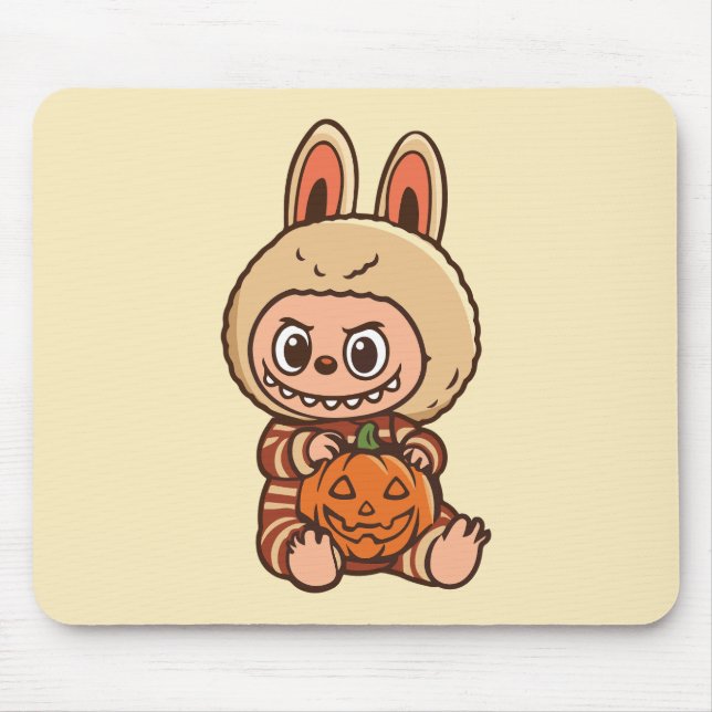 Mousepad Halloween Cute Labubu (Frente)