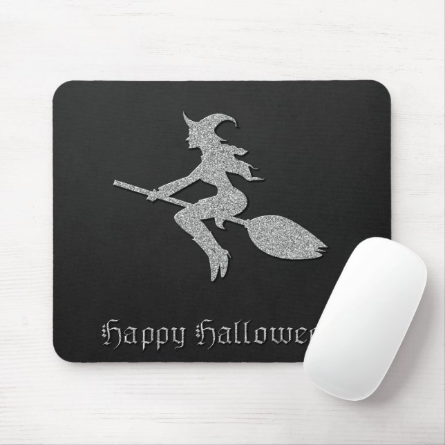 Mousepad Halloween da Bruxa Voadora Silver (Com mouse)