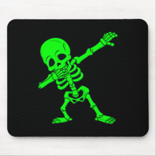 Mousepad Halloween Dabbing Skeleton Boys Meninas Crianças D