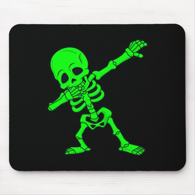 Mousepad Halloween Dabbing Skeleton Boys Meninas Crianças D (Frente)