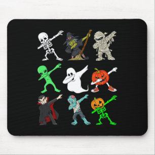 Mousepad Halloween Dabbing Skeleton Witold E Monstros