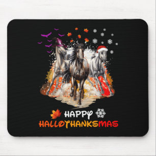 Mousepad Halloween De Cavalo E Feliz Hallotha De Feliz Nata