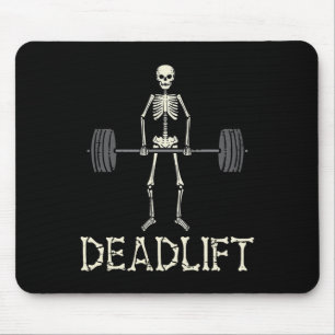 Mousepad Halloween Deadelevador Skeleton Gym Workout Figuru