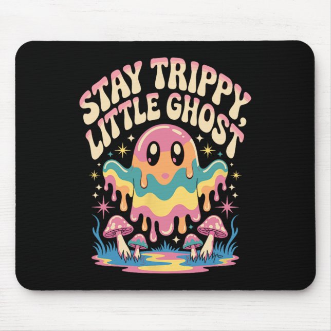Mousepad Halloween Derretendo Patch do Cogumelo Fantasma (Frente)