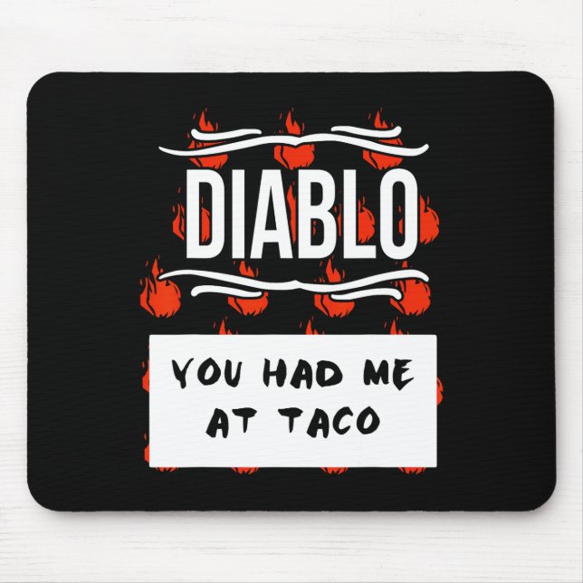 Mousepad Halloween DIABLO SAUCE Halloween, SAUCE (Frente)