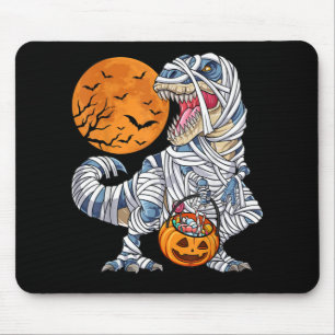 Mousepad Halloween Dinossaur T rex Mummy Pumpkin