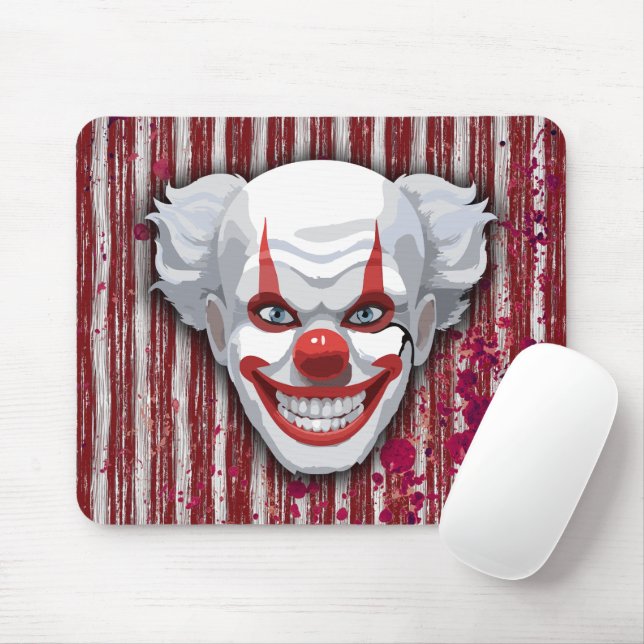 Mousepad Halloween do Carnaval de Palhaço Assustador (Com mouse)