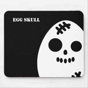 Mousepad Halloween do Caveira do Ovo Assustador   Adicione 