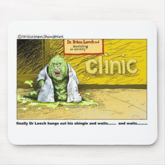 Mousepad Halloween : Dr Leech Não Tem Clientes Presentes Di (Frente)