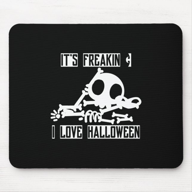 Mousepad Halloween É Freaky Eu Adoro Halloween (Frente)
