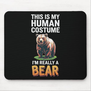 Mousepad Halloween Esta é a minha fantasia humana Eu sou re