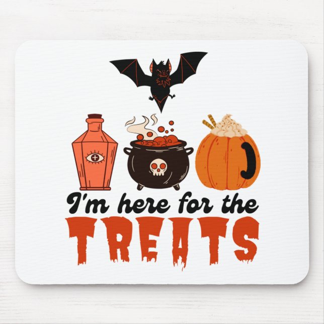 Mousepad Halloween, estou aqui para os Tratamentos (Frente)