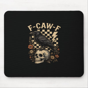 Mousepad Halloween F-Caw-F Corvo Ave F-Caw-F Corvo Xadrez