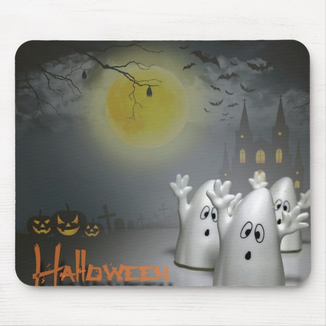 Mousepad Halloween Fantasma (Frente)