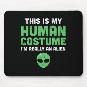 Mousepad Halloween Figurume Humano Sou Alienígena Homens En