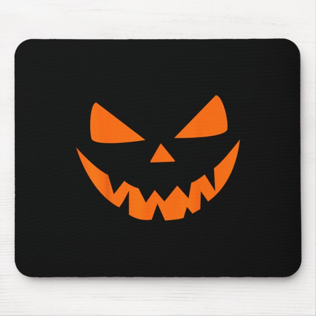 Mousepad Halloween Figurume Jack O'Lanterna Pumpkin Face Wo (Frente)