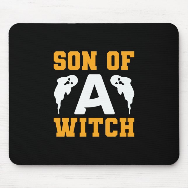 Mousepad Halloween Filho De Bruxa Aniversário (Frente)