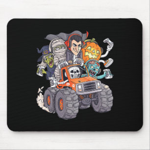 Mousepad Halloween Gamer Skeleton Zombie Monster Truck Boys