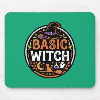 Mousepad Halloween: gato preto e fantasma – Bruxa Básica.