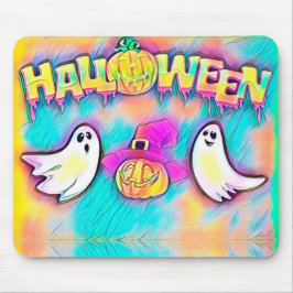 Mousepad Halloween Ghost e Pumpkins