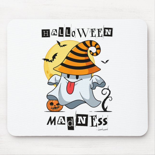 Mousepad Halloween Ghost Pumpkin S For Men (Frente)