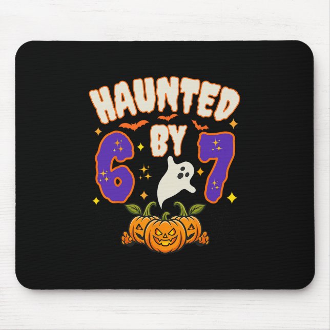 Mousepad Halloween Haunted 67 Number 67 Six Seven Meme Funn (Frente)