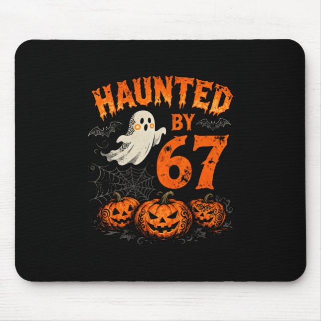 Mousepad Halloween Haunted Six Seven Number Gen Alpha Slang (Frente)